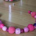 Summery Neklace With Crocheted Balls